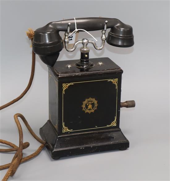 Erikson Telephones Ltd: An early 20th century French wind up telephone